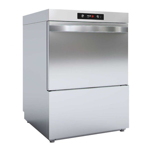 Lave-vaisselle frontal - 500x500 - 3.4 kW - Pompe de vidange et Doseurs Lav. Rinc.