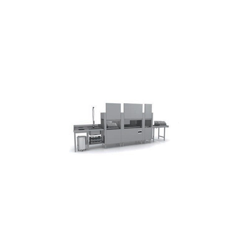 Lave-vaisselle à avancement automatique - Prélavage + Lavage + Triple rinçage - Nosem