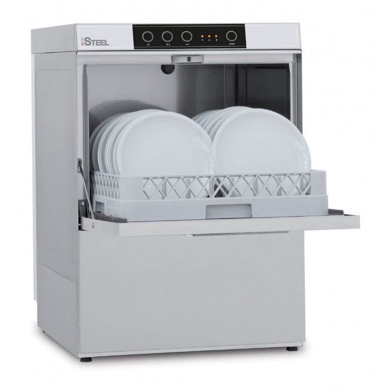 Lave-vaisselle - STEELTECH V1 - Panier 500 x 500 mm - Avec pompe de vidange - Sans adoucisseur - Colged