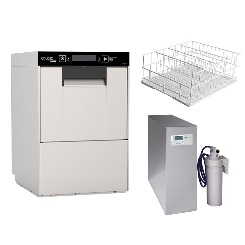 Le pack tout en 1 - Lave-verres + osmoseur + 3 paniers - Puissance totale absorbée 3.4 KW - Colged