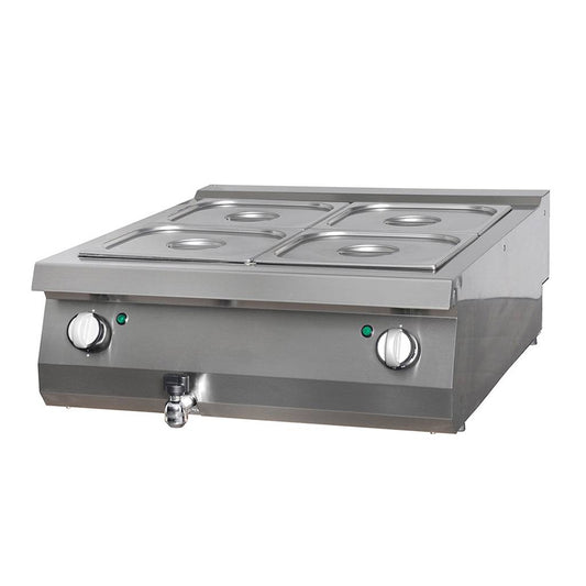 bain marie - unité double - profondeur 70 cm - électrique
