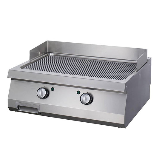Heavy Duty plaque de gril - rainuré - unité double - profondeur 70 cm - électrique