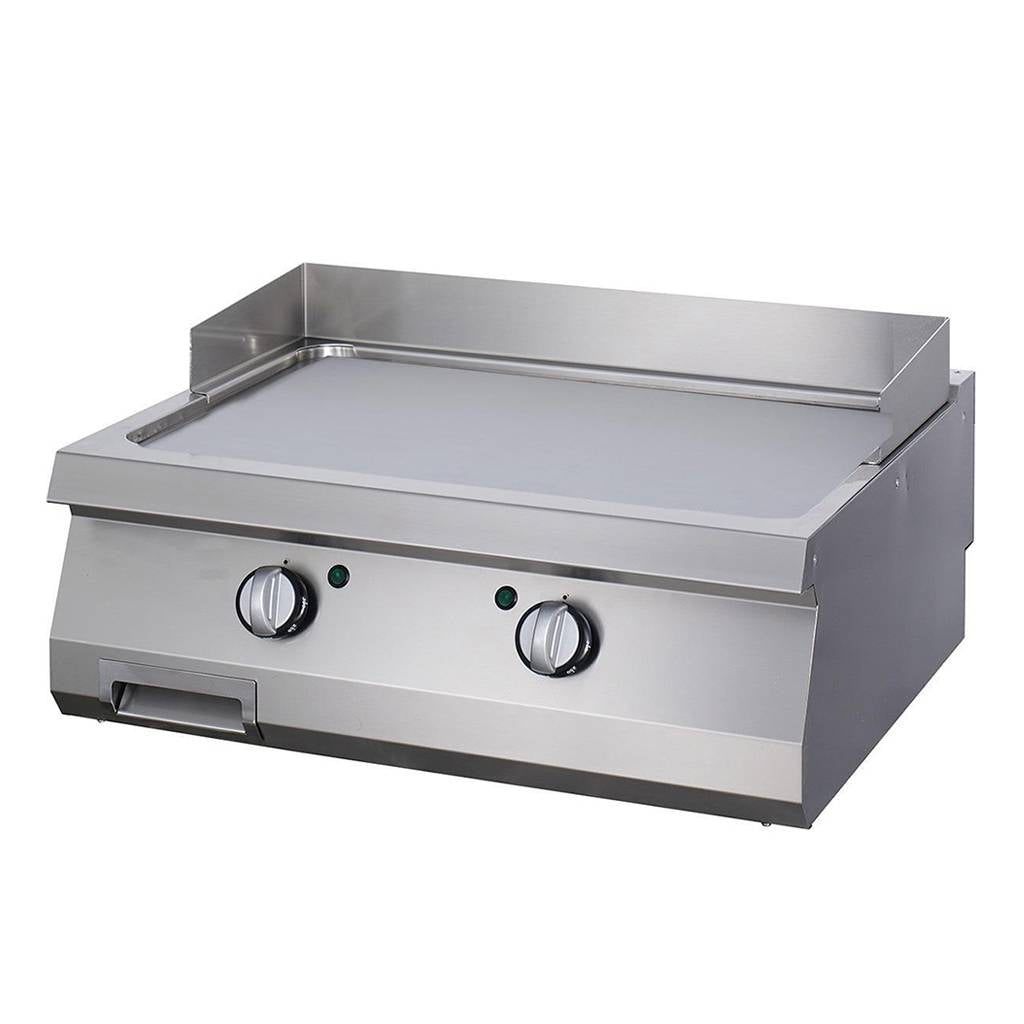 Plancha - chrome lisse - unité double - profondeur 70 cm - électrique