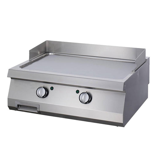 Plancha - lisse - unité double- profondeur 70 cm - électrique