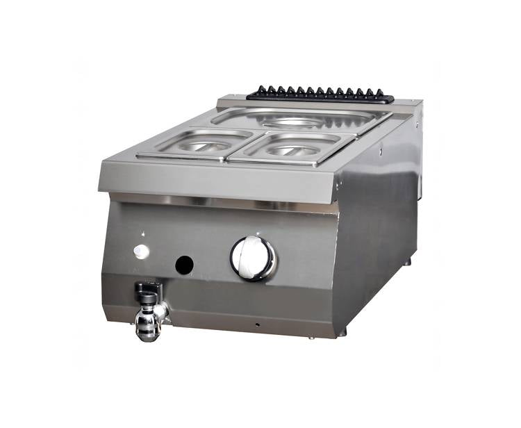 bain marie - unité simple - profondeur 70 cm - gaz