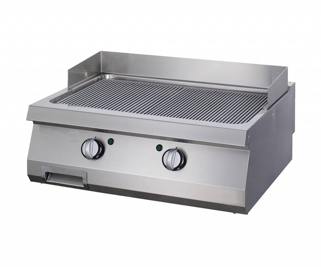 Heavy Duty plaque de gril - rainuré - unité double - profondeur 70 cm - gaz