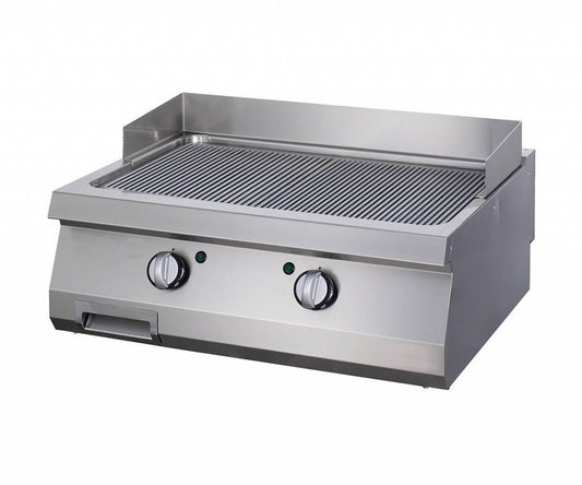 Heavy Duty plaque de gril - rainuré - unité double - profondeur 70 cm - gaz