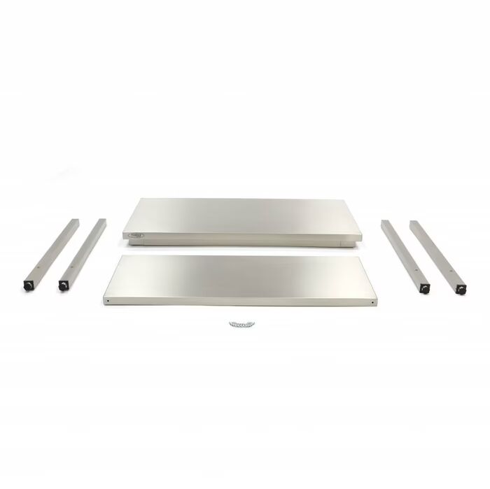 Table en acier inoxydable - 200 x 70 cm - hauteur réglable
