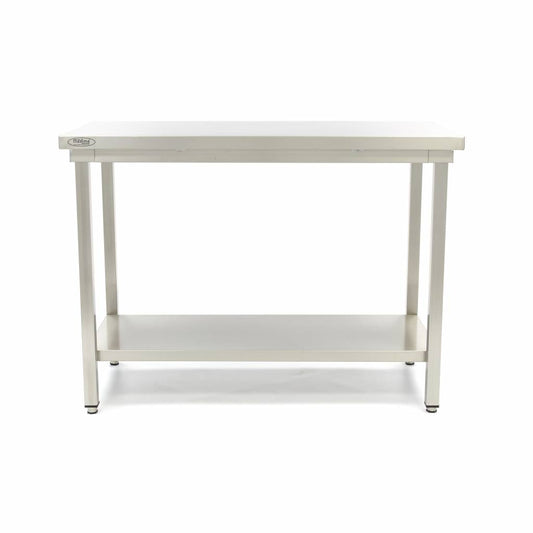 Table en acier inoxydable - 60 x 70 cm - hauteur réglable