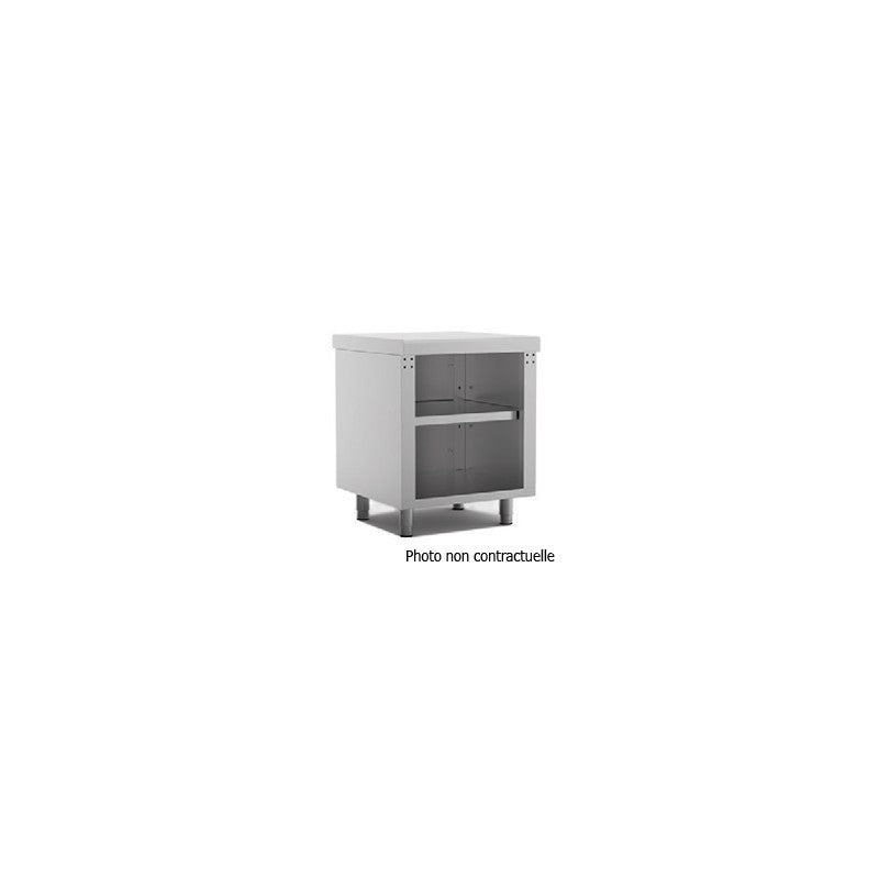 Meuble neutre ouvert laqué - SELF-SERVICE 750 - Largeur 2175 mm - Nosem