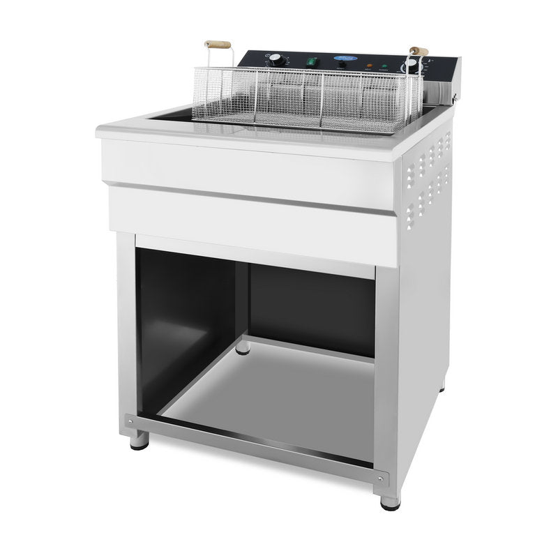Friteuse 45 L 1 panier avec robinet de vidange 400V