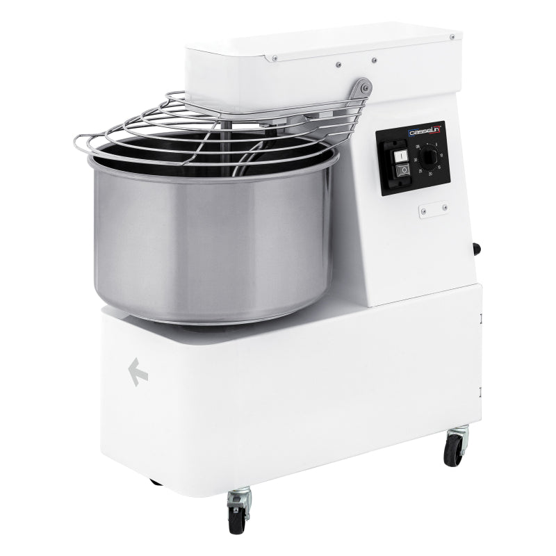 Pétrin à spirale tête et cuve fixes 2 vitesses 42Kg