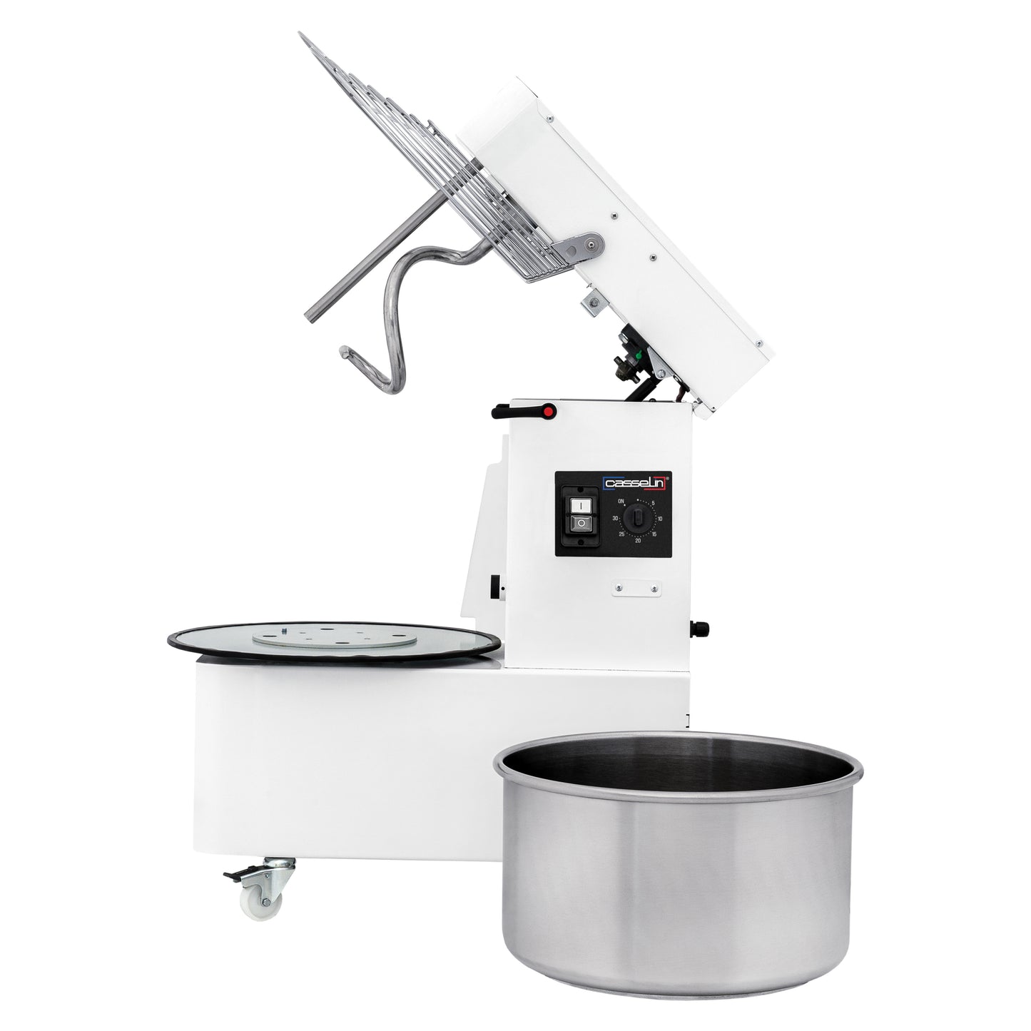 Pétrin à spirale tête relevable et cuve amovible 2 vitesses 12Kg