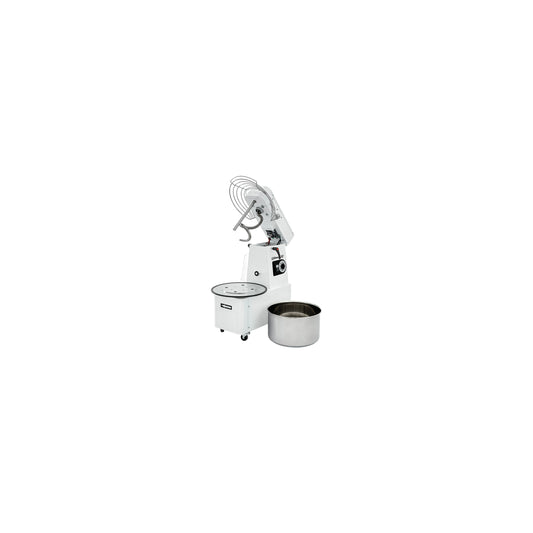 Pétrin à spirale tête relevable et cuve amovible 2 vitesses 25Kg