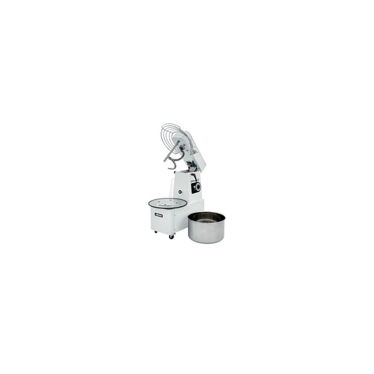 Pétrin à spirale tête relevable et cuve amovible 2 vitesses 35Kg