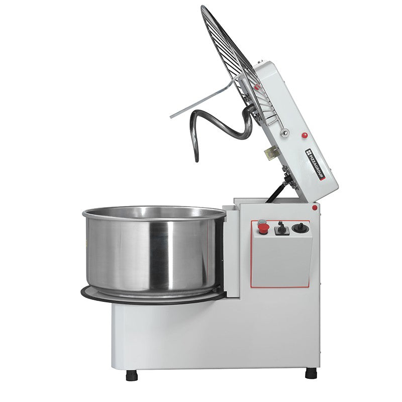 Pétrin à vitesse variable - Tête et cuve amovibles - 44 kg - Gamme pétrins - Pizza Group