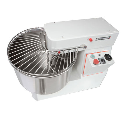 Pétrin à vitesse variable - Tête et cuve amovibles - 44 kg - Gamme pétrins - Pizza Group