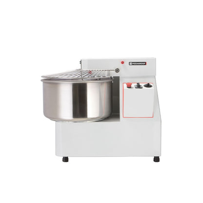 Pétrin à vitesse variable - Tête et cuve fixes - 44 kg - Gamme pétrins - Pizza Group