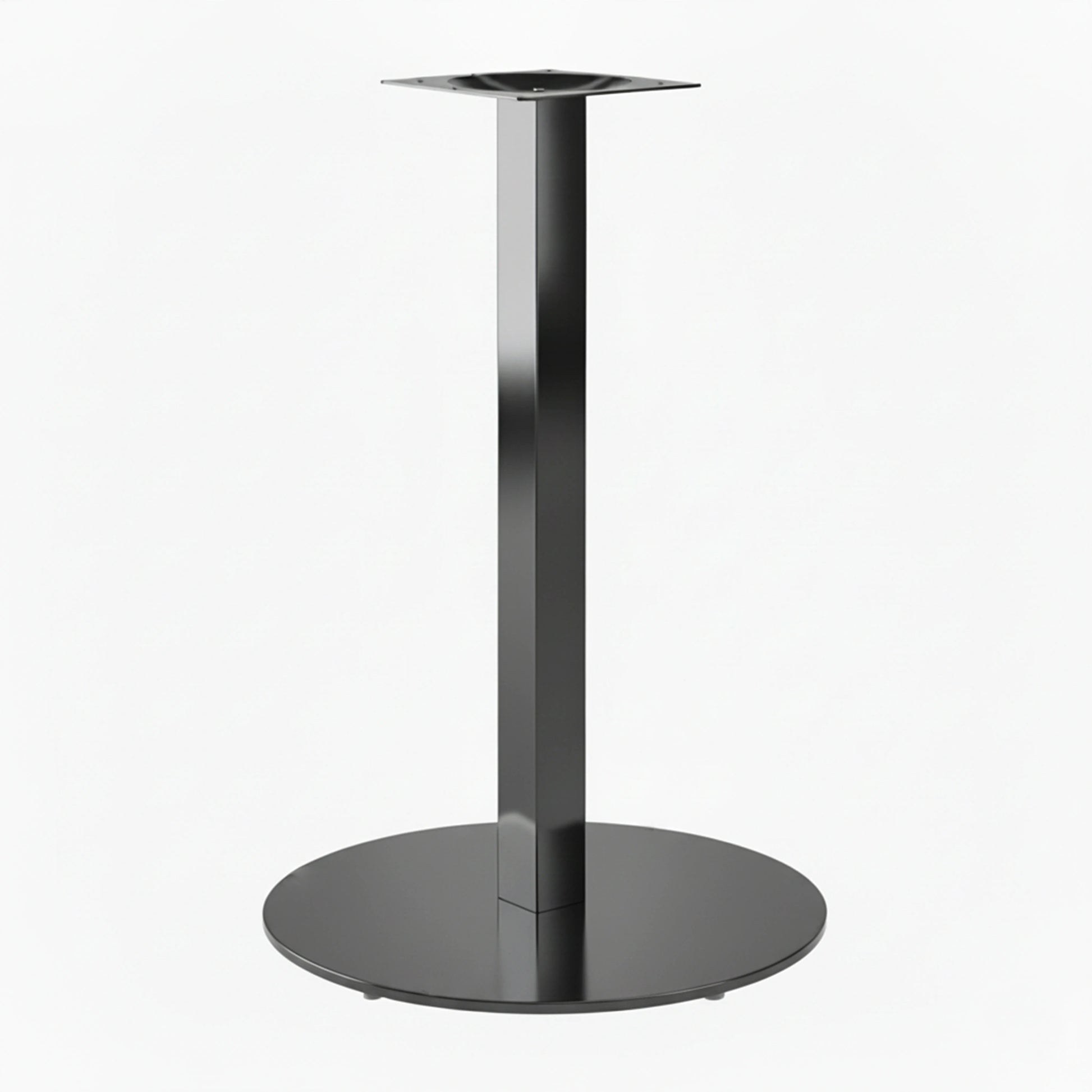 Base Ronde Inox Noire
