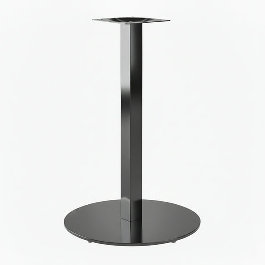 Base Ronde Inox Noire