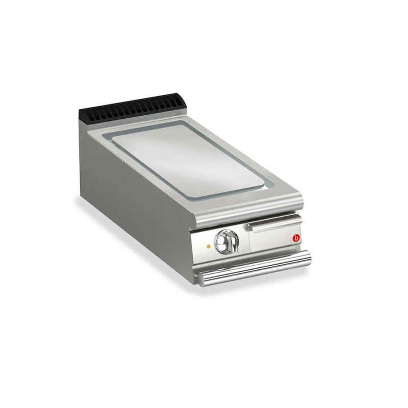 Plancha électrique - Plaque chrome dur lisse - Largeur 400 mm - Gamme QUEEN 900 - Baron
