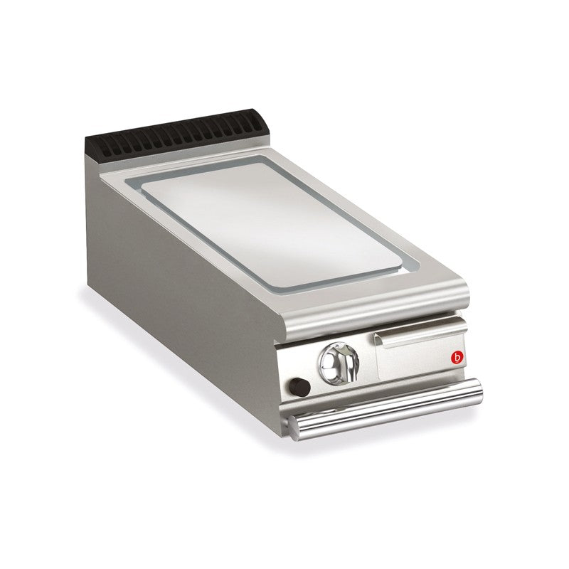 Plancha lisse électrique avec revêtement chrome brossé - 305 x 490 mm - Gamme QUEEN 700 - Baron