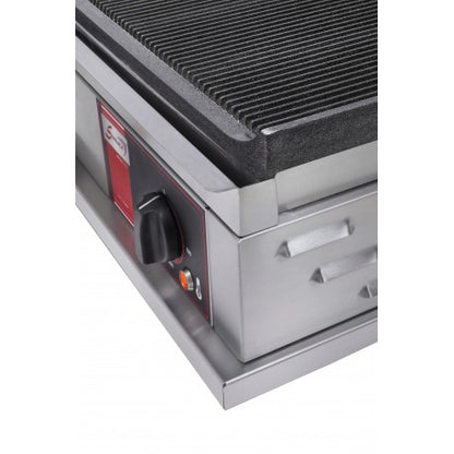 Plaque double et rainurée spéciale hamburgers - 230 V - PHF2R