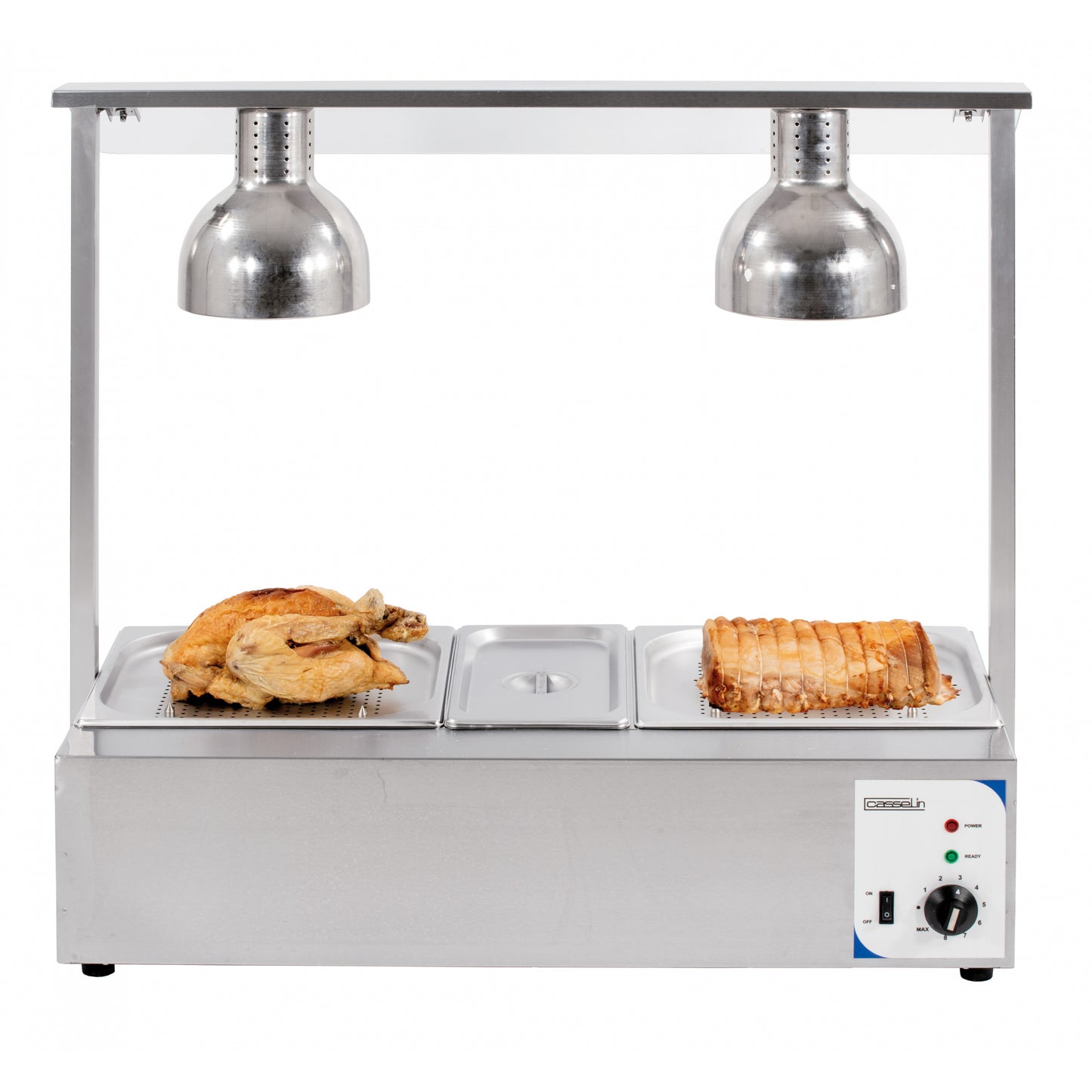 Poste de découpe chauffant avec bain marie double Casselin CPDCBMFRD