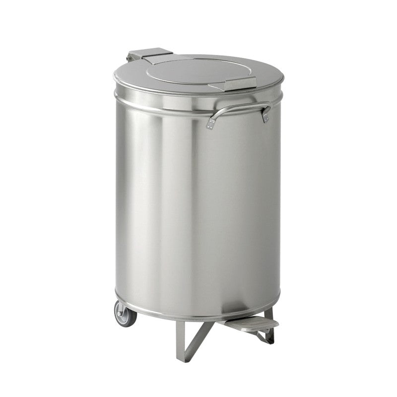 Poubelle mobile INOX pour sacs 50 L - Nosem