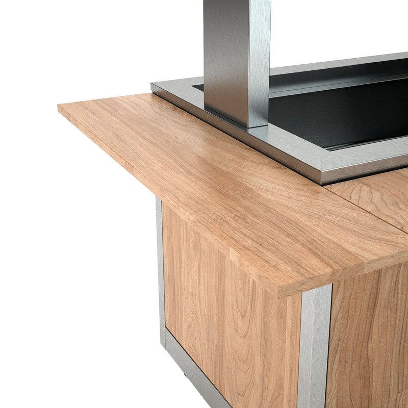 Rampe latéral amovible pour plateaux - Finition bois stratifié - Nosem