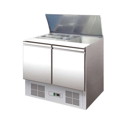 Saladette réfrigérée positive 257 L - 2 portes - Avec groupe logé - Nosem