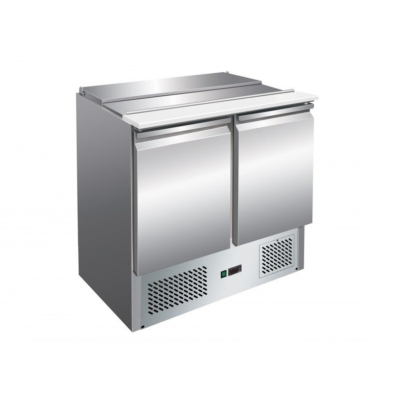 Saladette réfrigérée positive 257 L - 2 portes - Avec groupe logé - Nosem