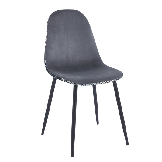 Chaise SIMP Floral - Gris