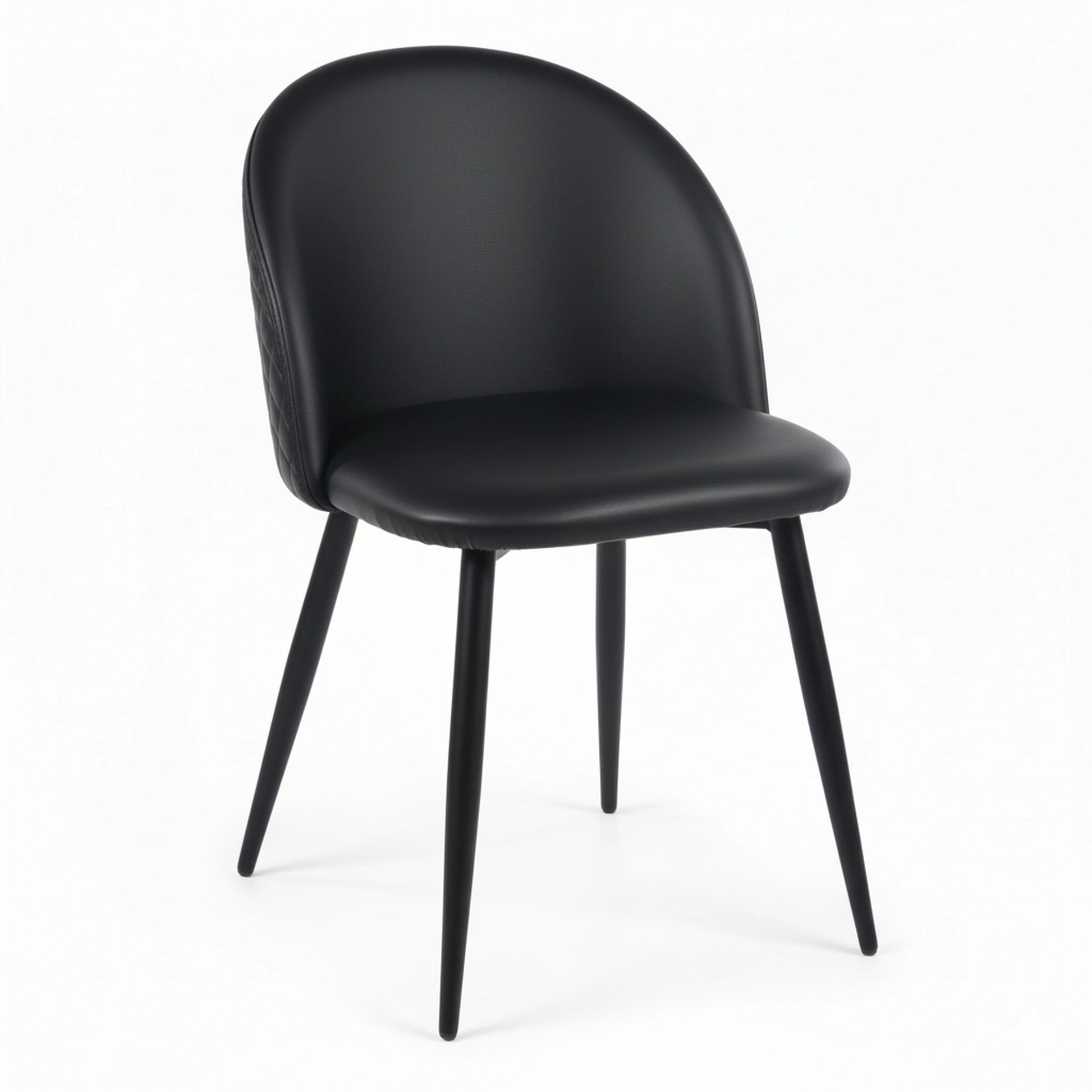 Chaise YUMI Simili-cuir - Noir