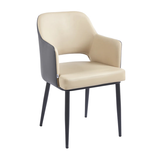Chaise MAGGI Simili-cuir - Gris