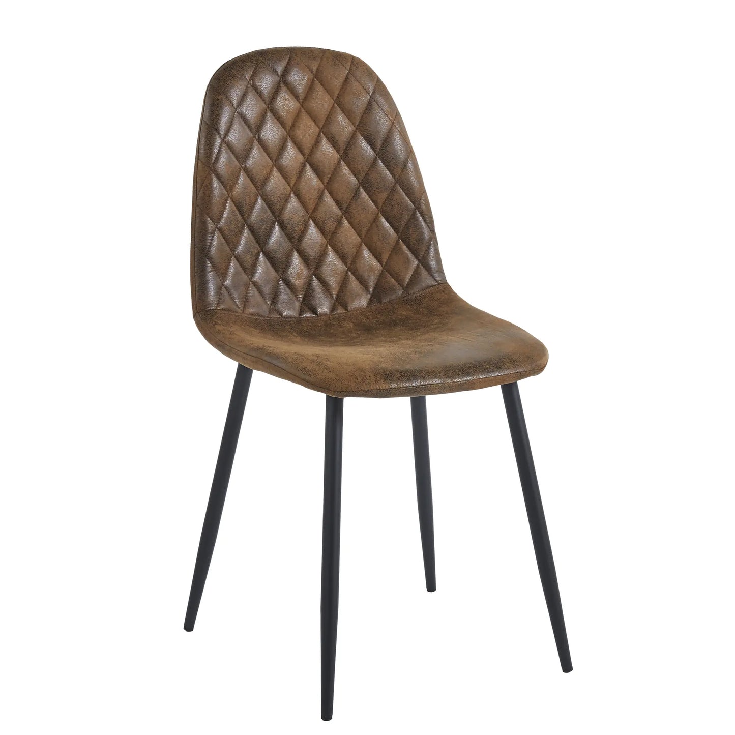 Chaise SIMP Simili-cuir - Café