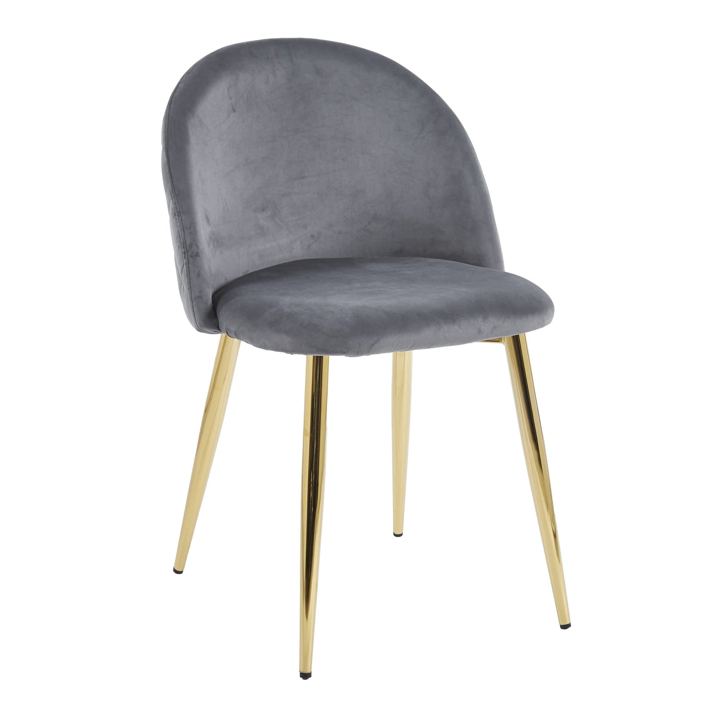 Chaise YUMI Velours - Gris