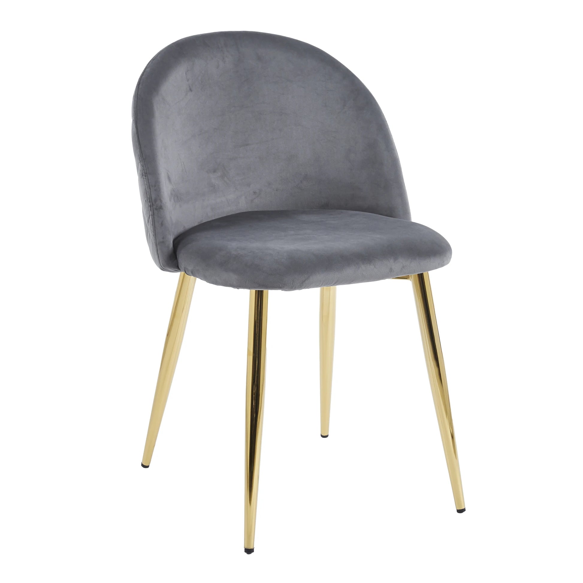 Chaise YUMI Velours - Gris
