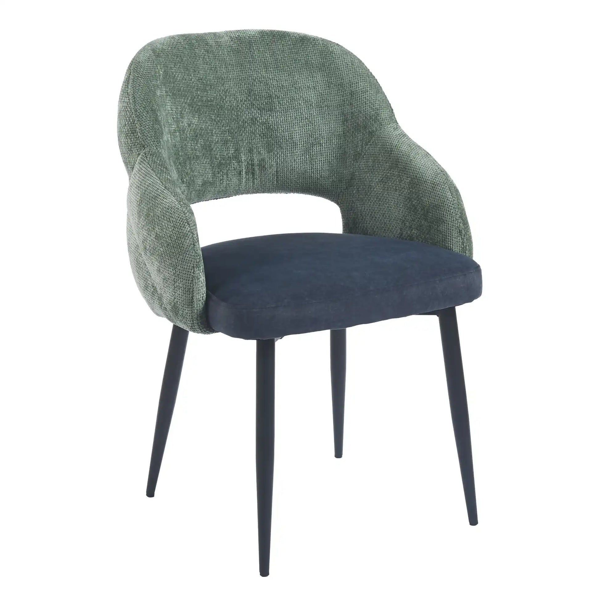 Chaise IRIS - VERDE-AZUL OSCURO