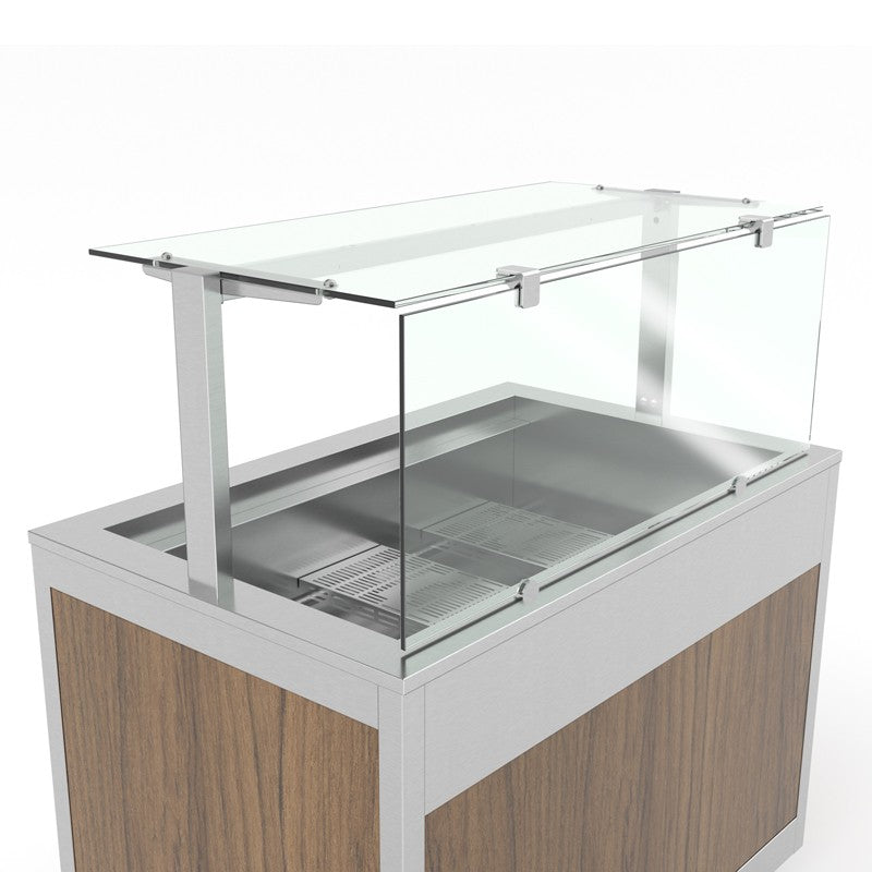 Slim B - Structure vitrée frontale en verre trempé pour service arrière - SLIMB05 - Nosem