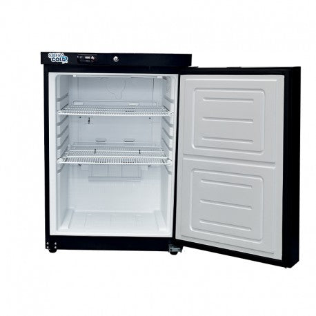 SOFRACOLD - Armoire réfrigérée noire - Porte pleine - Positive - 200 L - AE201PB