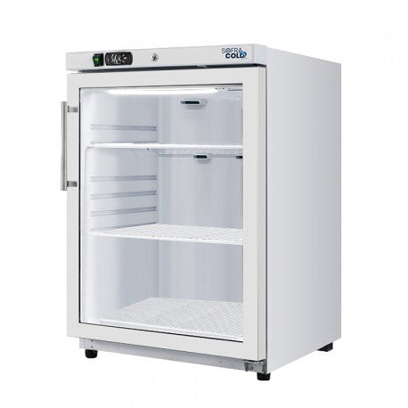 SOFRACOLD - Armoire réfrigérée positive - Finition blanche - Porte vitrée - 200 L - AE201PVW