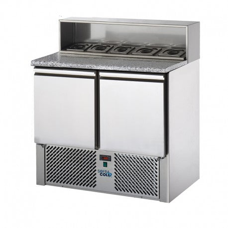 SOFRACOLD - Mini table GN 1/1 - Prof. 700 - 2 portes - 210 L - TPZM2-2