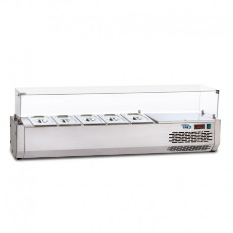 SOFRACOLD - Vitrine réfrigérée pour tables à pizza GN 1/3 - VR123V