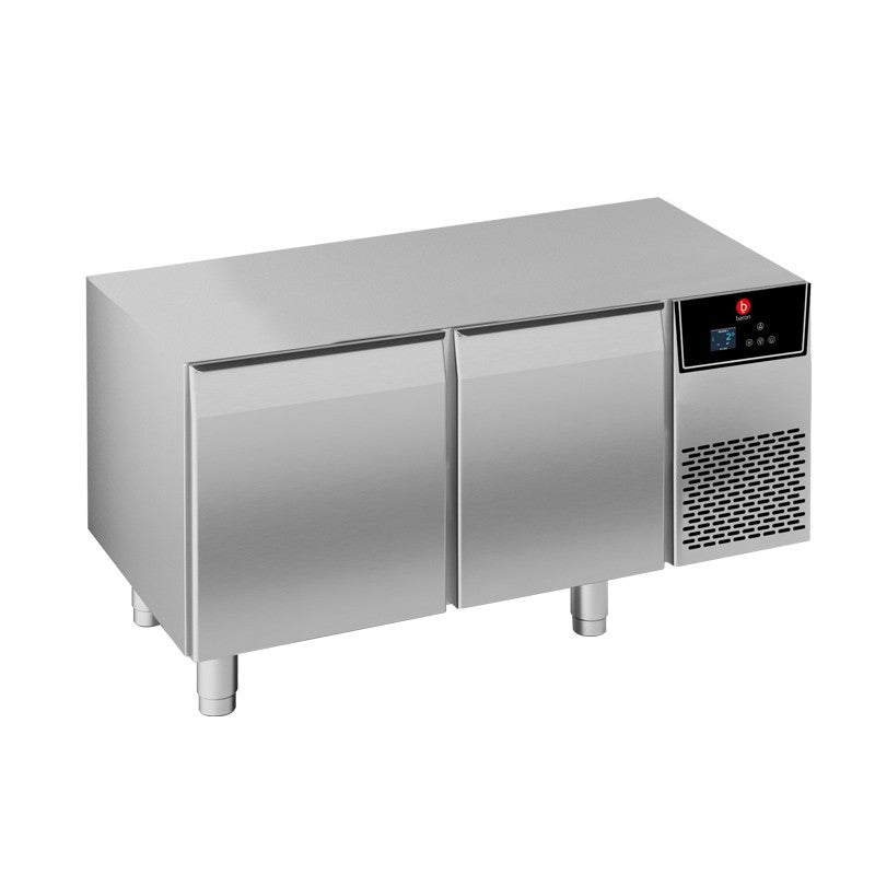 Soubassement réfrigéré positif GN 1/1 sans dessus - Avec groupe - 2 portes - 140 L - Baron