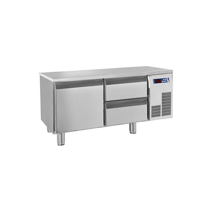 Soubassement réfrigéré sans dessus - 2 tiroirs + 1 porte - 140 L - Gamme 650 - Baron