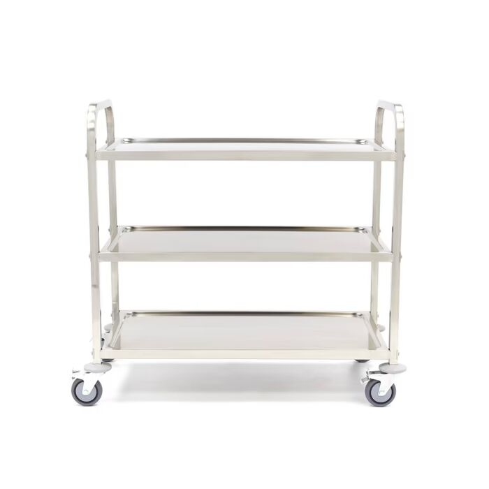 Chariot en acier inoxydable - 3 étagères