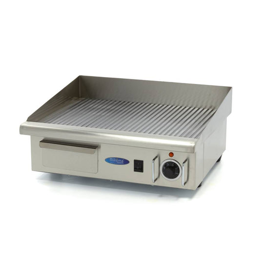 Plancha - rainuré - 55 cm - incl plateau d'égouttement