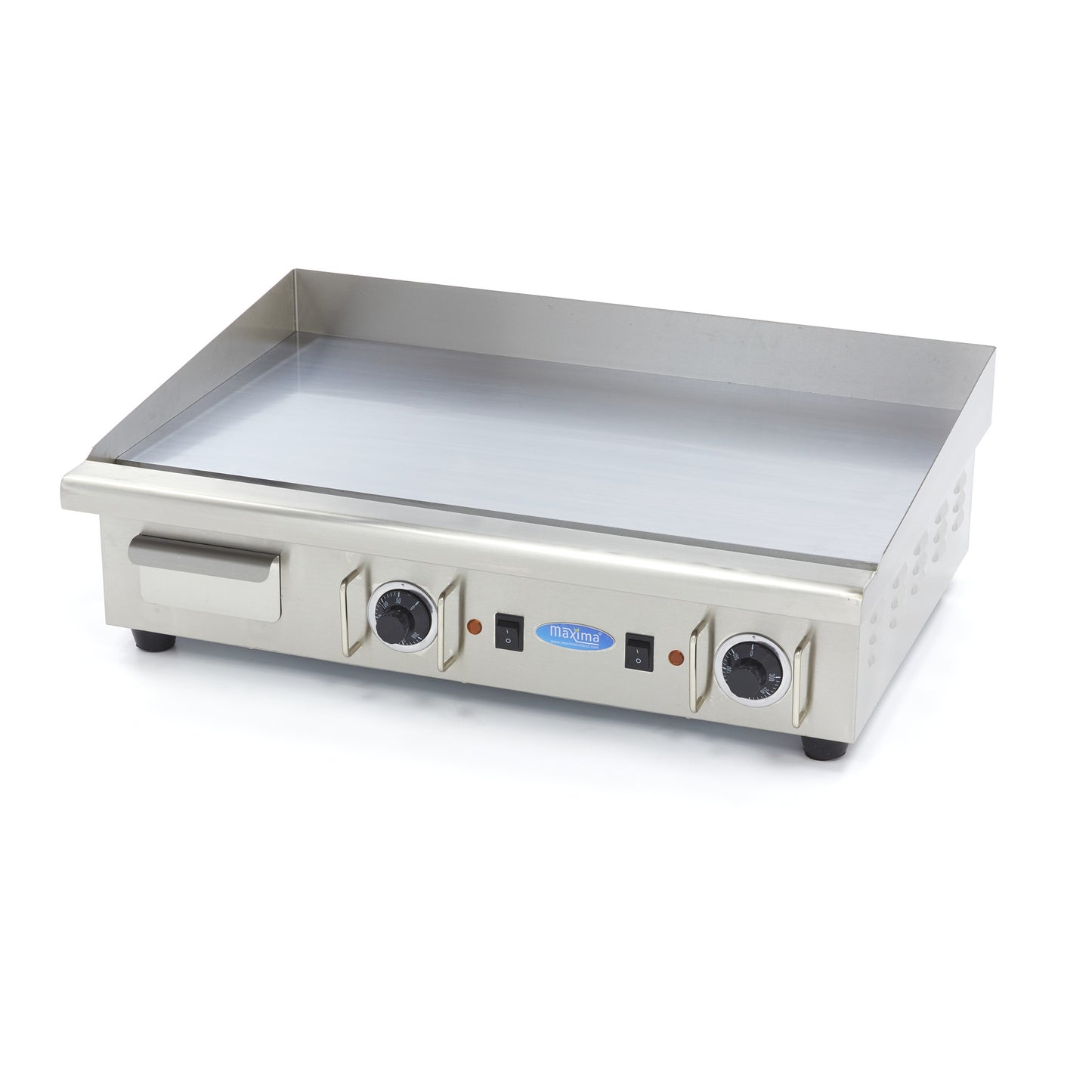 Plancha - chrome lisse - 73 cm - incl plateau d'égouttement - 400V