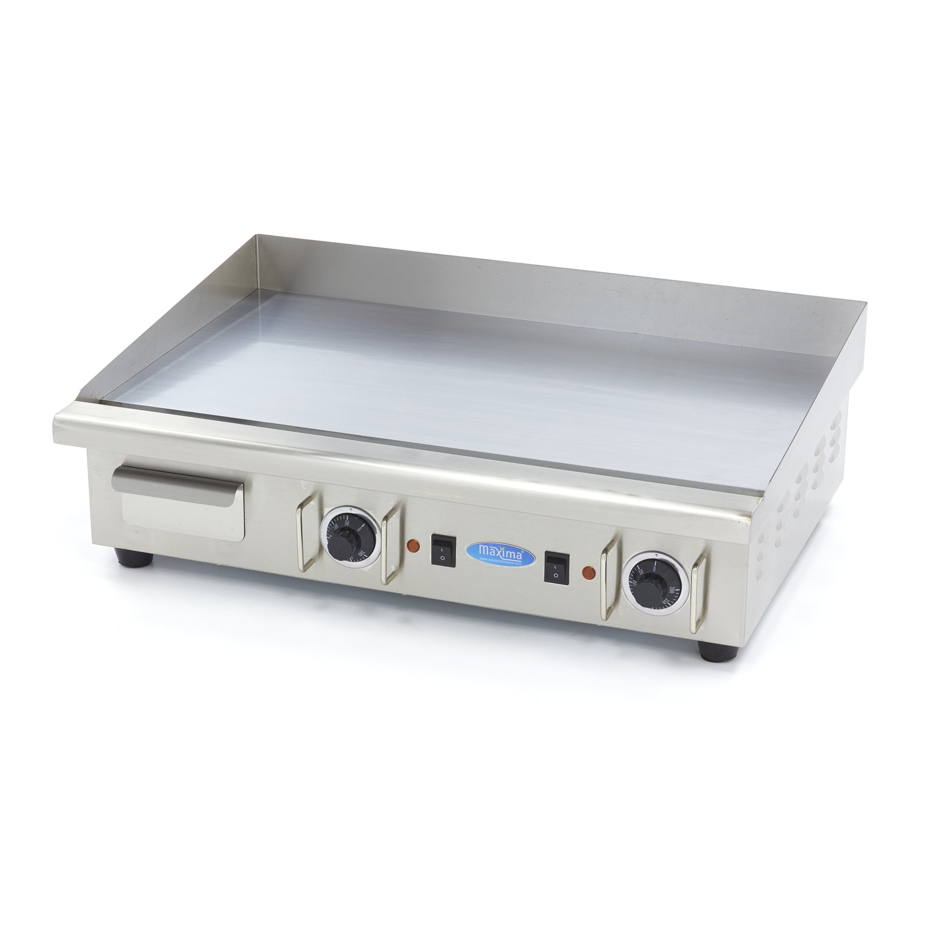 Plancha - chrome lisse - 73 cm - incl plateau d'égouttement - 400V